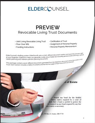 Revocable Living Trust And Supporting Documents Preview Software