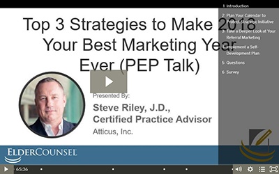 Recorded Course Top 3 Strategies to Make 2018 Your Best Marketing Year Ever s