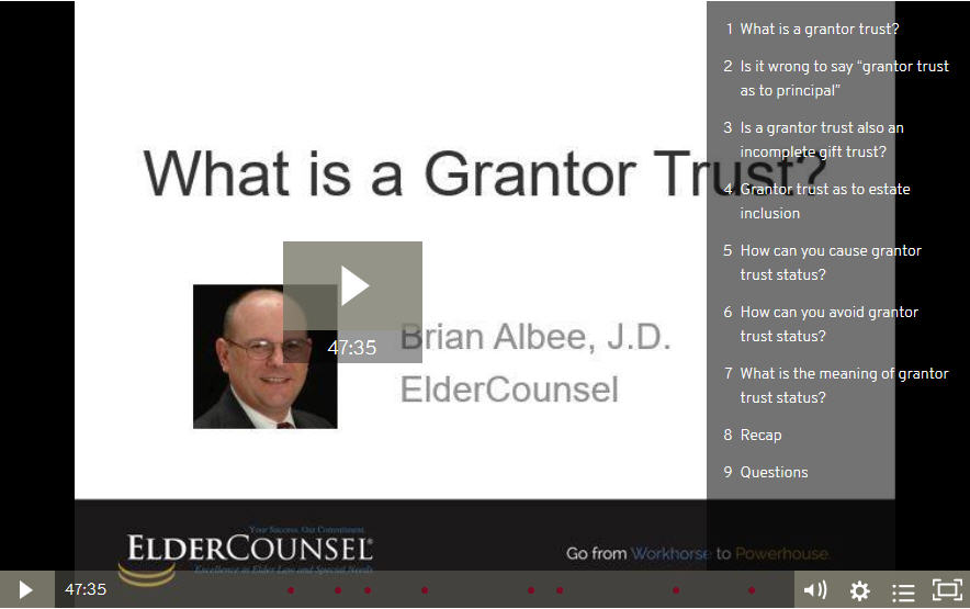 what is a grantor trust recorded course