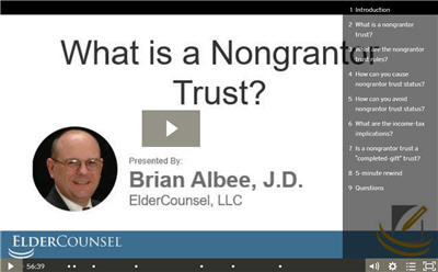 what is a nongrantor trust recorded course